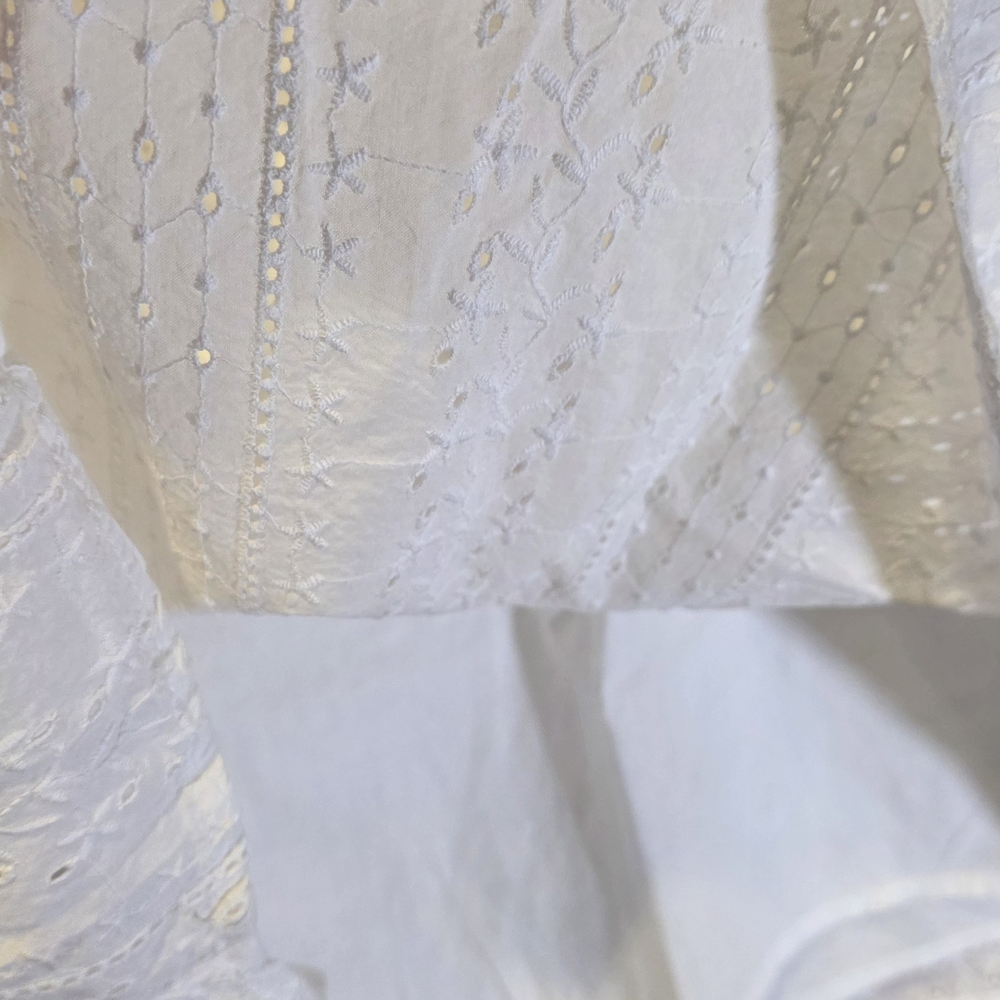 St. John's Bay White Eyelet Cotton Dress